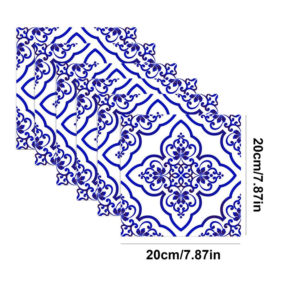 Self-adhesive Bathroom Kitchen Decor Home Wall 3D Tile Sticker 6PCS