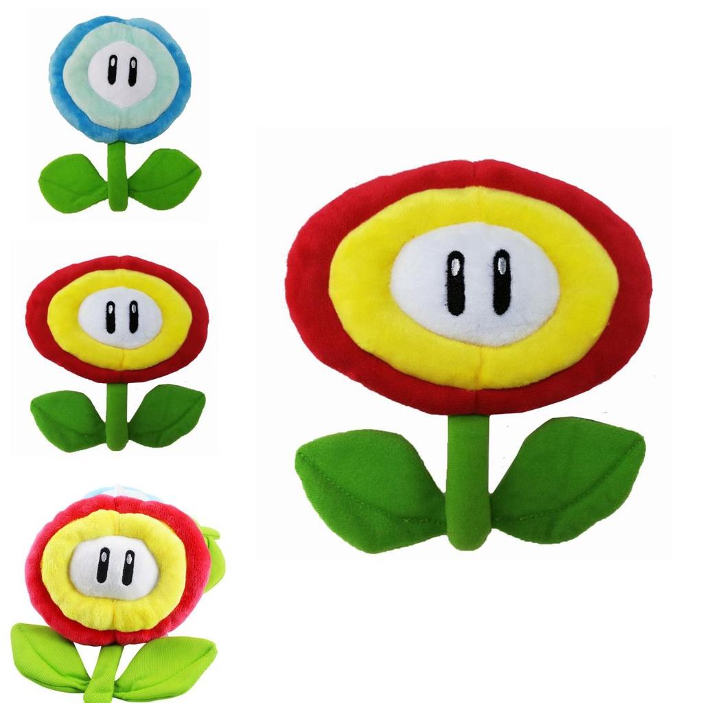 Super Mario Brothers Fire Flower Plush Toy Adorned With Soft Sunflower Design For Comfort