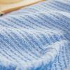 songlibin Waffle Towel Skin Summer Air Conditioning Knee Light Blue Blanket, Semi-Double, Blanket, Large, Summer, 100% Cotton, Washable, Blanket,