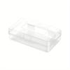 Pink Clear Large Plastic Hard Pencil Box Case for Girls Boys, Crayon Box for School Supplies and Office Supplies