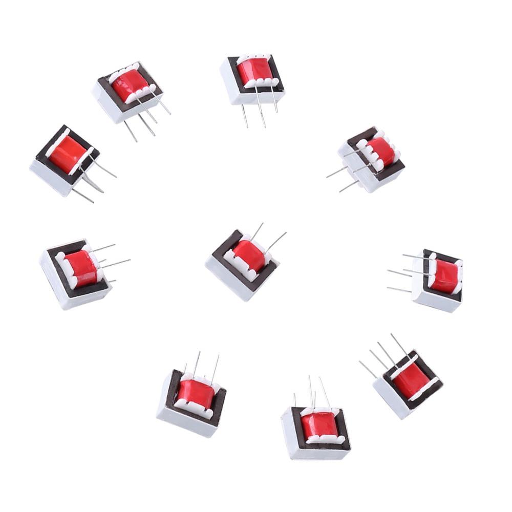 10 PCS 4 Pin EI14 Isolation Transformer 1:1 Audio Coupling Inductor Microphone Sound
