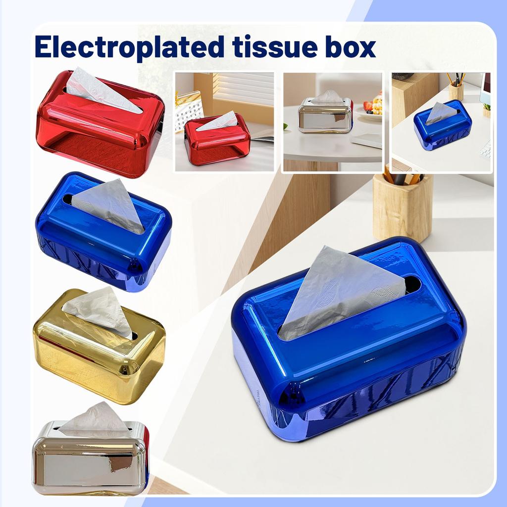 Tissue Box Living Room Desktop Napkin Box Creative Storage Coffee Table High-end Paper Box Ornaments
