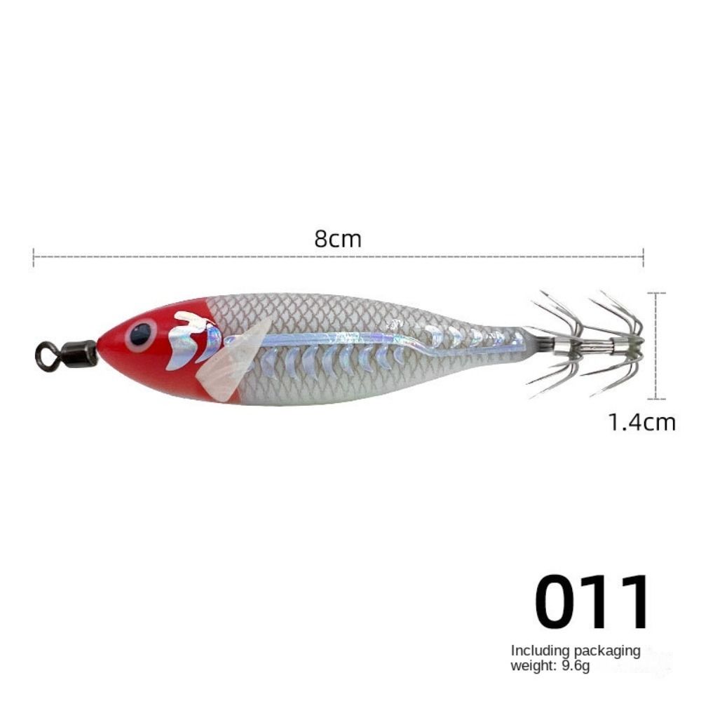 Noctilucent Fishing Lure 5.7g Spinnerbait Noctilucent Squid Cuttlefish Jigs  Deep Sea Fishing