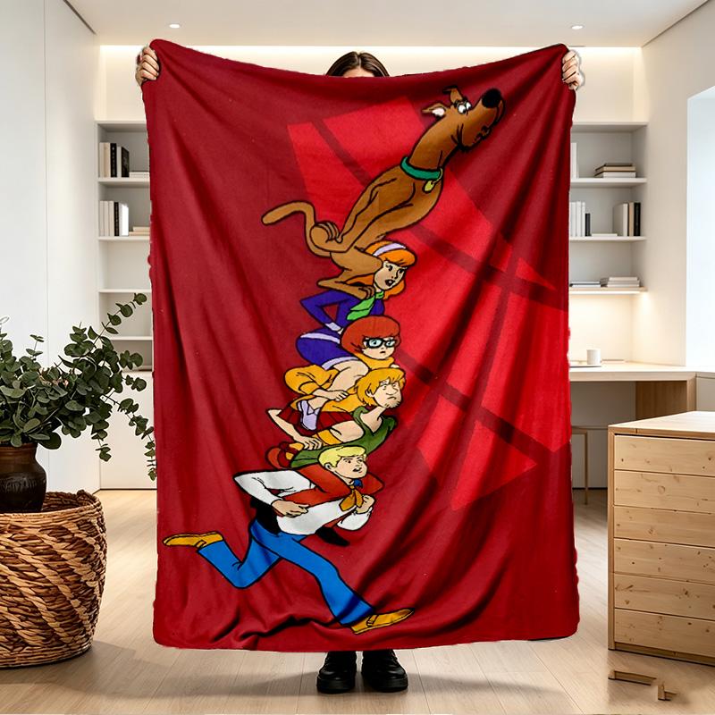 Scooby Print Blanket - Soft & Comfortable, for Bedroom, Travel, Sofa, Home Decoration - Birthday Christmas Gift for Friend