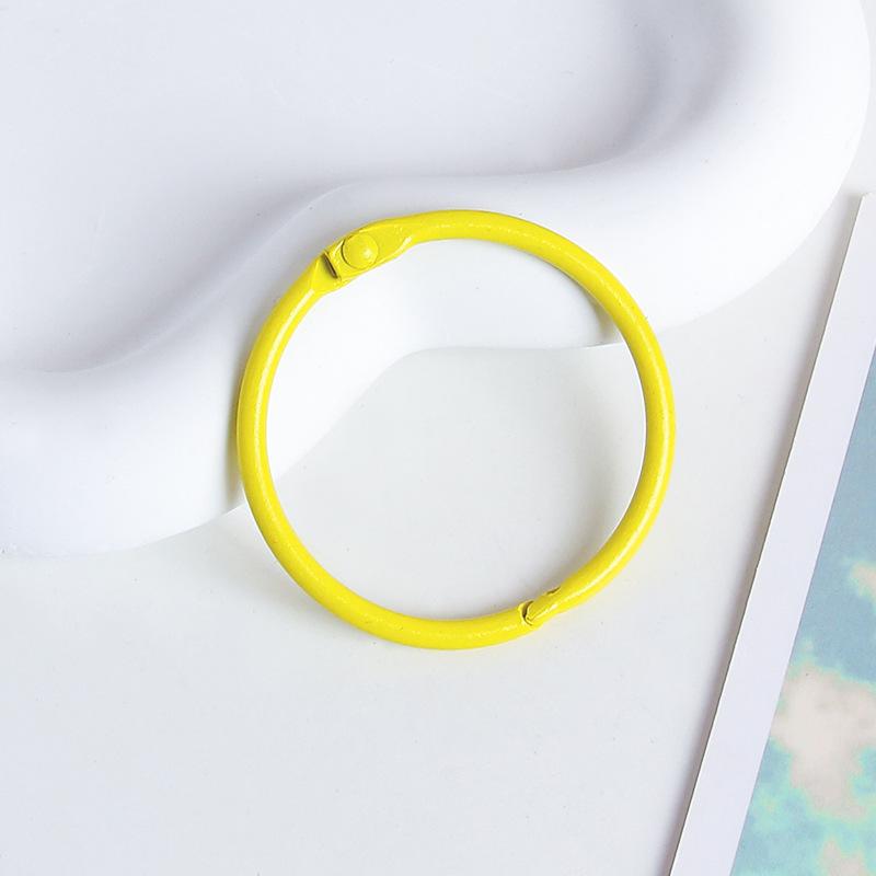 45mm Candy Color Open Card Ring for DIY Jewelry and Keychains