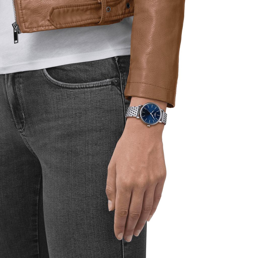 Tissot Stainless Steel Blue Dial Men's Fashion Watch T143.210.11.041.00