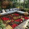 Floral Area Rug Washable Non Slip Living Room Carpet Modern Abstract Home Decor Indoor Outdoor Mat Farmhouse Entryway Doormat