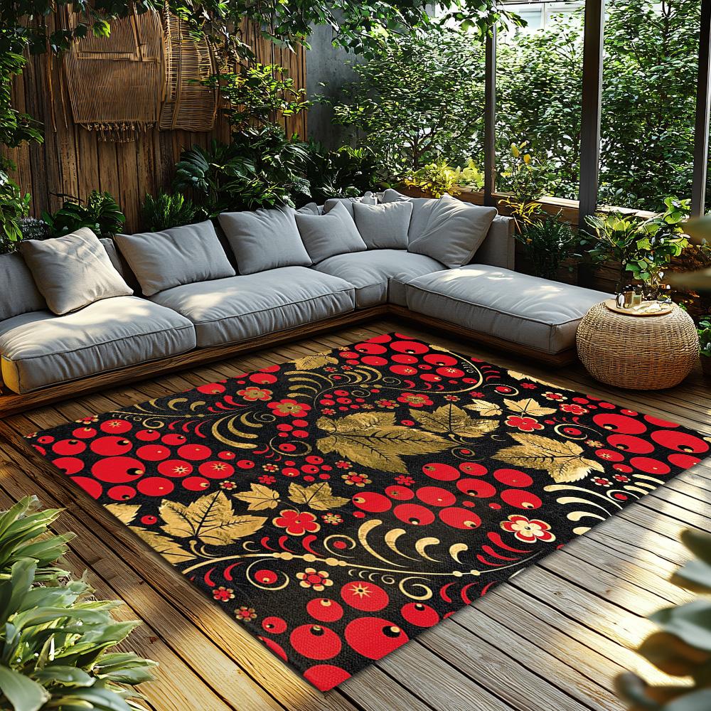Floral Area Rug Washable Non Slip Living Room Carpet Modern Abstract Home Decor Indoor Outdoor Mat Farmhouse Entryway Doormat