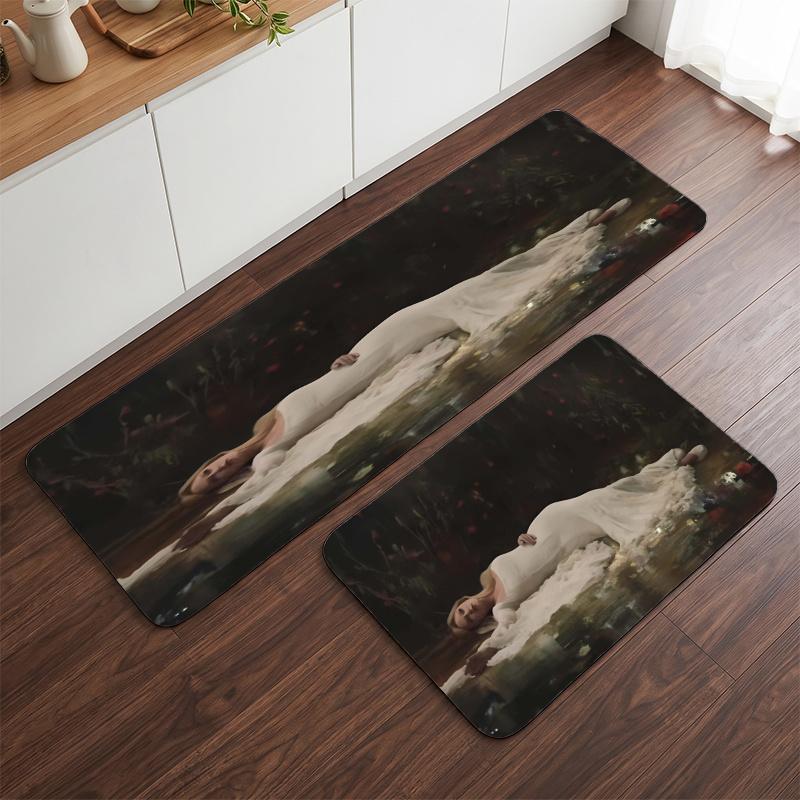 Taylor Swift (14) Flannel Kitchen Mat Soft Anti-Slip Kitchen Floor Runner Rug Kitchen Rug for Home Kitchen Decor