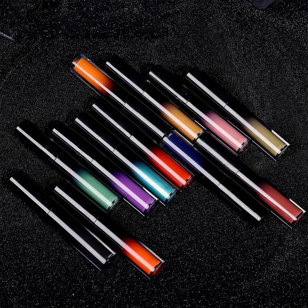 Υγρό κραγιόν για γυναίκες, χρώμα με μεγάλη διάρκεια Ζεστό καφέ κραγιόν για αποκριάτικο μακιγιάζ, ανθεκτικό στη μεταφορά και μουντζούρα