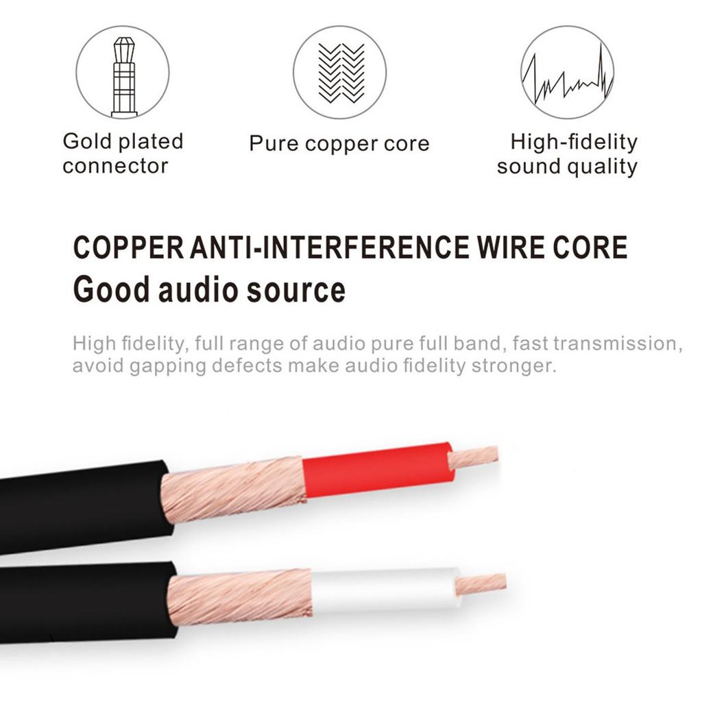 mm to mm RCA AV Camcorder Video Cable Female to 2RCA QiCheng&LYS 3.5 3.5 (3.5 Male)