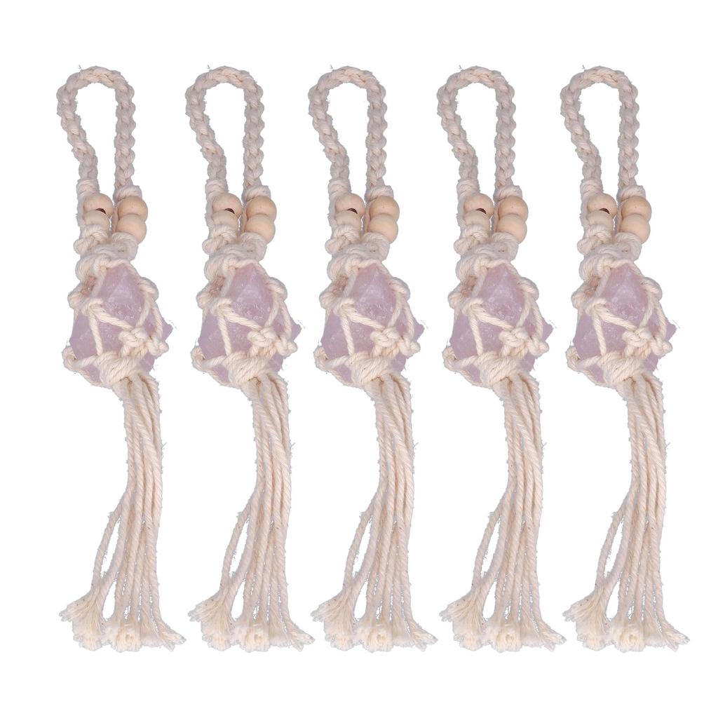 5 szt. Sznurek do naszyjnika Pusty uchwyt na kamień Sznurek zamienny Regulowany Sznurek do wisiorka z kryształu kwarcu do tworzenia biżuterii DIY