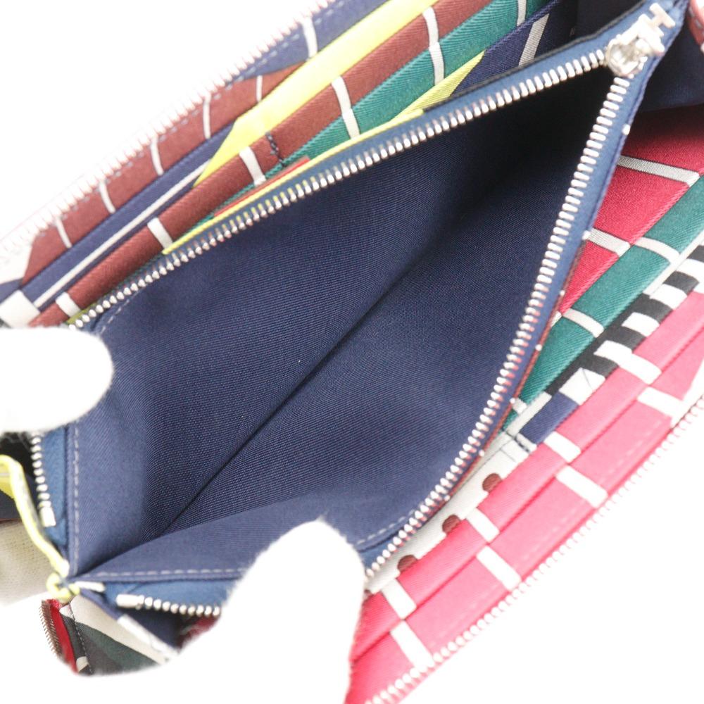 Hermes Azap Long Silk Inn Purse Rose Mexico Pink Epsom Women Used