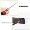 Pack of 2 Awls Leathercraft Alloy Wood Handle Handheld Sewing Hole Maker Portable Positioning Dressmaking Shoes Stitching