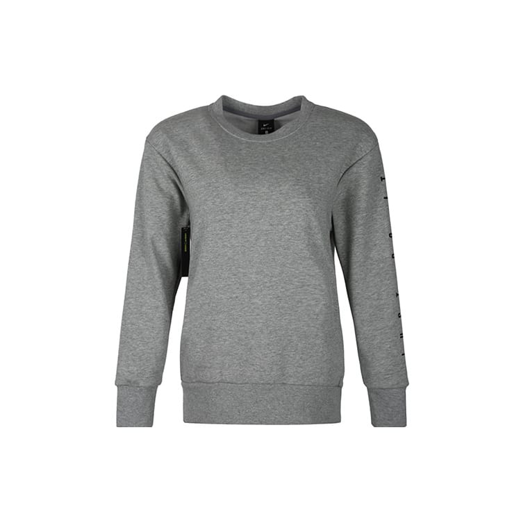Nike Sweatshirts Women's Gray Crew Neck Moderate Regular AT0600-063