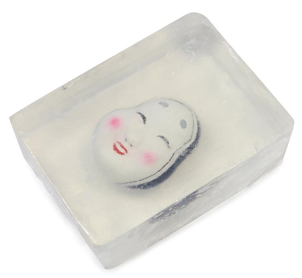 Nor Corporation Soap Japanese Culture Soap Okame 140g with Figure OB-JCP-1-4