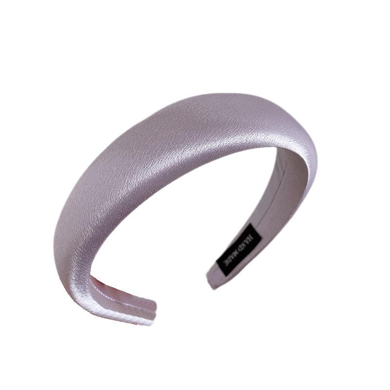 Romantisk Lilla Ansiktsvask Hårbøyler Strikk Ny Trendy Sateng Bredt Hårbånd For Kvinner Søtt Hodebånd Jenter Hårtilbehør Gaver