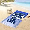 Geelong Cats Edge Print Beach Towel, Large Soft Quick Dry Towel for Beach Camping Swimming