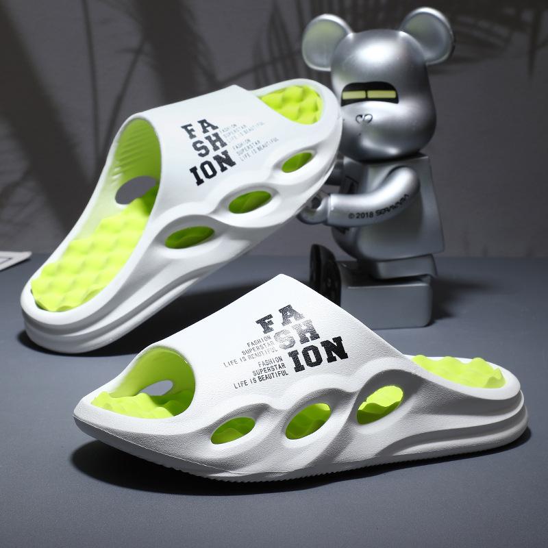 Herrenmode Massage-Slipper Indoor/Outdoor-Sandalen Strand-Flip-Flop Dicke Sohle Herren-Pantoletten Sommer Rutschfest Herren-Duschslipper
