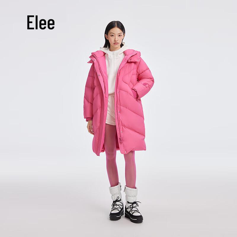 Ailaiyi Damen Lange Kapuzen-Daunenjacke