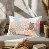 Home Decor Colorful Patchwork Pattern Pillowcase Suitable For Sofa Bedroom Car Pillow Cover Cushion Rectangular Back Cushion