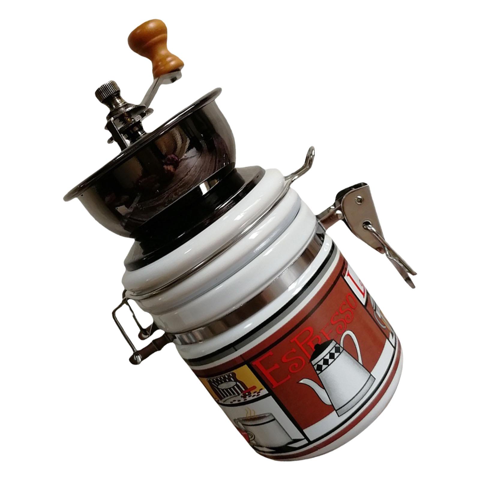 

Антикварная деревянная кофемолка для кофейных зерен, портативная ручная конструкция, кофемолка для кофейных зерен для легкого использования на кухне или в походе разноцветный