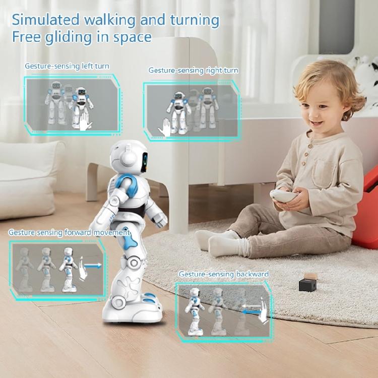 Intelligent Talking Robot With Gesture Sensing Face Expression STEM Robot Toy For Children Educational Entertaining Gift