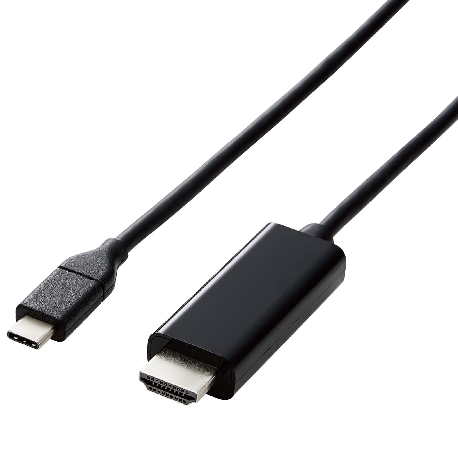 

ELECOM HDMI Conversion Cable C to Conversion Cable Black Compatibility with iPhone Pro USB-C (USB HDMI) 5.0m [Verified 16/16 Pro/16 Max/16 Plus] чорний