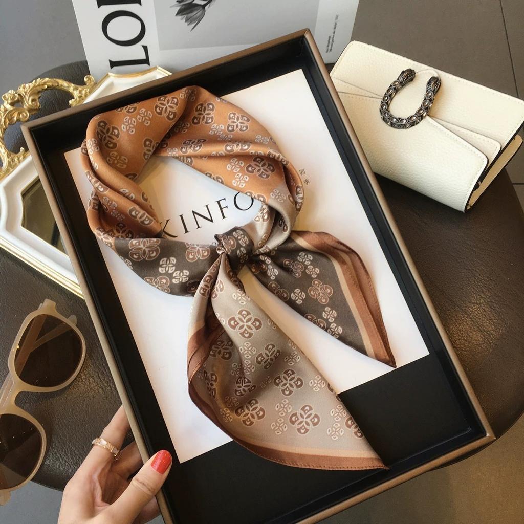 Small square scarf silk scarf women's new spring and autumn shirt suit scarf decorative warm 71 neck scarf scarf
