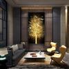 Abstract Decorative Paintings Gold Leaf Wall Art Canvas Interior Painting Modern Poster and Print for Living Room Home Decor