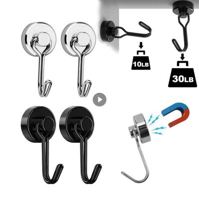 Cârlig magnetic rezistent, 1 buc, cârlige cu magneți puternici din neodim, pentru grătarul frigiderului, suport pentru chei pentru prosop, accesorii pentru casă de bucătărie