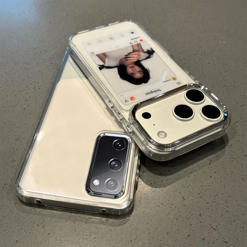 DIY Photo Insert Clear Phone Case for Samsung Galaxy S20,S20 FE Soft TPU Cover
