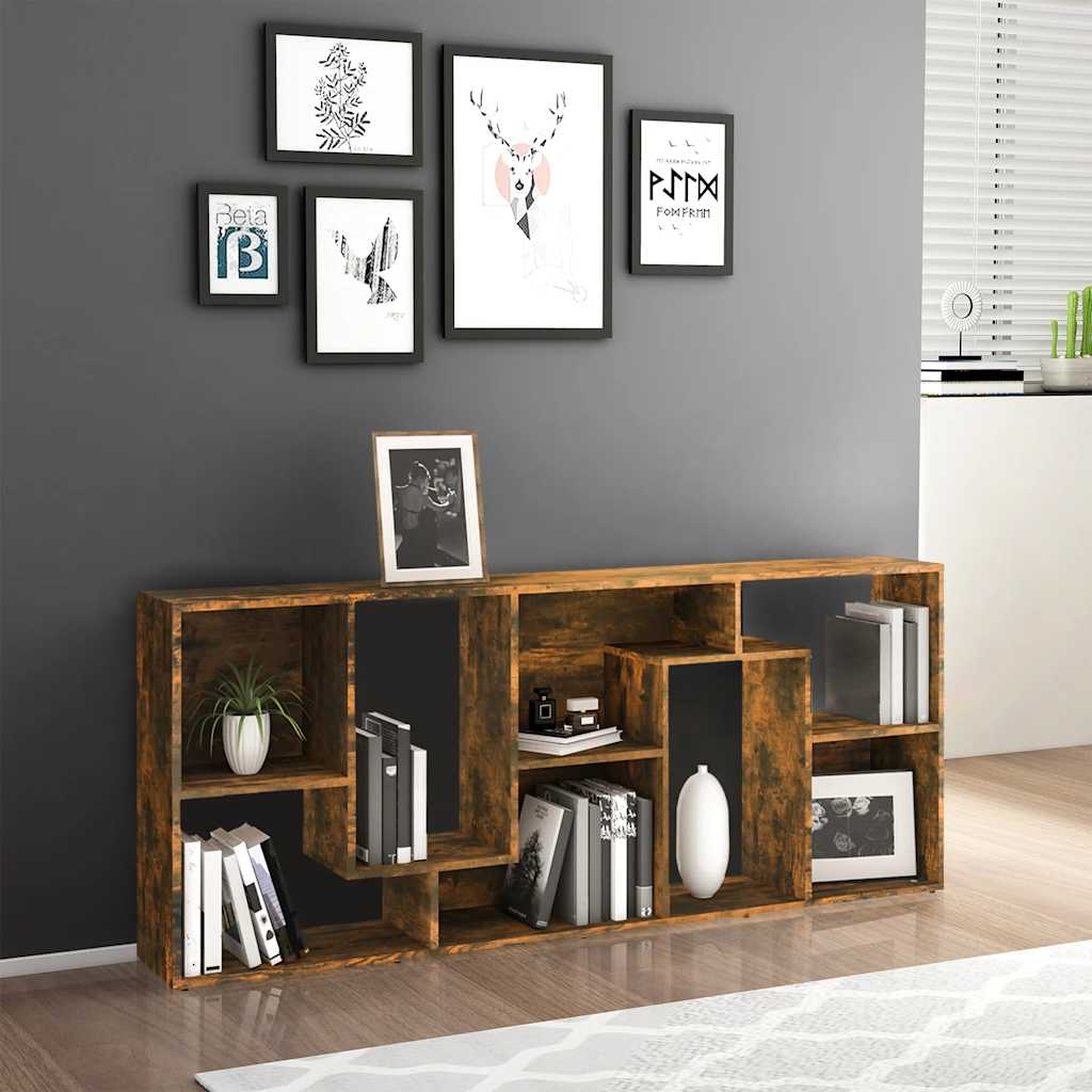 Bookshelf Smoked Oak 67 x 24 x 161 cm Wood Based Material