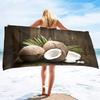 Coconut Beach Towel Oversized,Sand Free Microfiber Beach Towel, Super Absorbent Sunset Swim Beach Towels for Kids,Women,Men