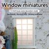 1PC Mini Dollhouse Window Frame Decoration Furnishing; 1/12 Doll House Miniature Toy