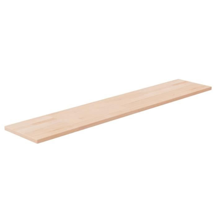 342923 vidaXL Panneau d'étagère 100x20x1,5 cm Bois de chêne massif non traité