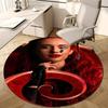 1pc Descendants The Rise of Red1 Design Printed Area Round Carpet for Bedroom Living Room Home Decor Rugs Mat Non Slip Mat Rug for Bedside