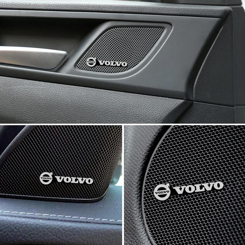 Car Audio Decorate 3D Aluminum Badge Emblem Stickers For Volvo Rdesign Polestar AWD V50 S60 XC60 S40 V90 XC40 XC90 Accessories