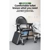 Height Adjustable Elderly Toilet Chair Foldable Elderly Disabled Patient Deodorant Toilet Stool Home Care Equipment
