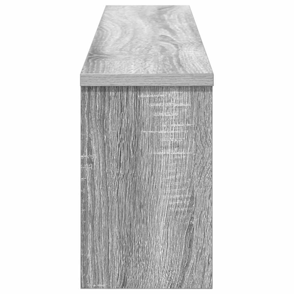 Wall Mounted Nightstand Grey Sonoma 100 x 16 x 26 cm