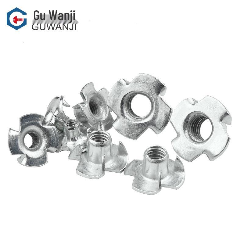 Möbelklonötter - Fyrauddiga för träskiva, Högtalarnötter M4/M5/M6/M8