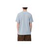 Carhartt WIP T-shirt da uomo a tinta unita con taschino e logo, girocollo, manica corta I030434-0W9-XX