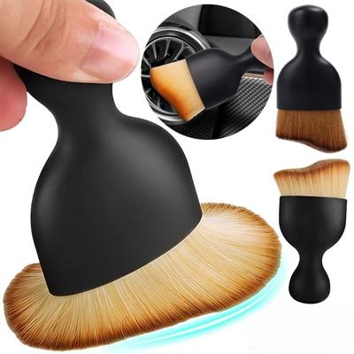 Βούρτσες Καθαρισμού Εσωτερικού Αυτοκινήτου Βούρτσα Καθαρισμού Αεραγωγού Εργαλείο Καθαρισμού Κεντρικής Κονσόλας Μαλακή Βούρτσα με Κέλυφος Βούρτσα Αφαίρεσης Σκόνης από Κουφώματα Αυτοκινήτου