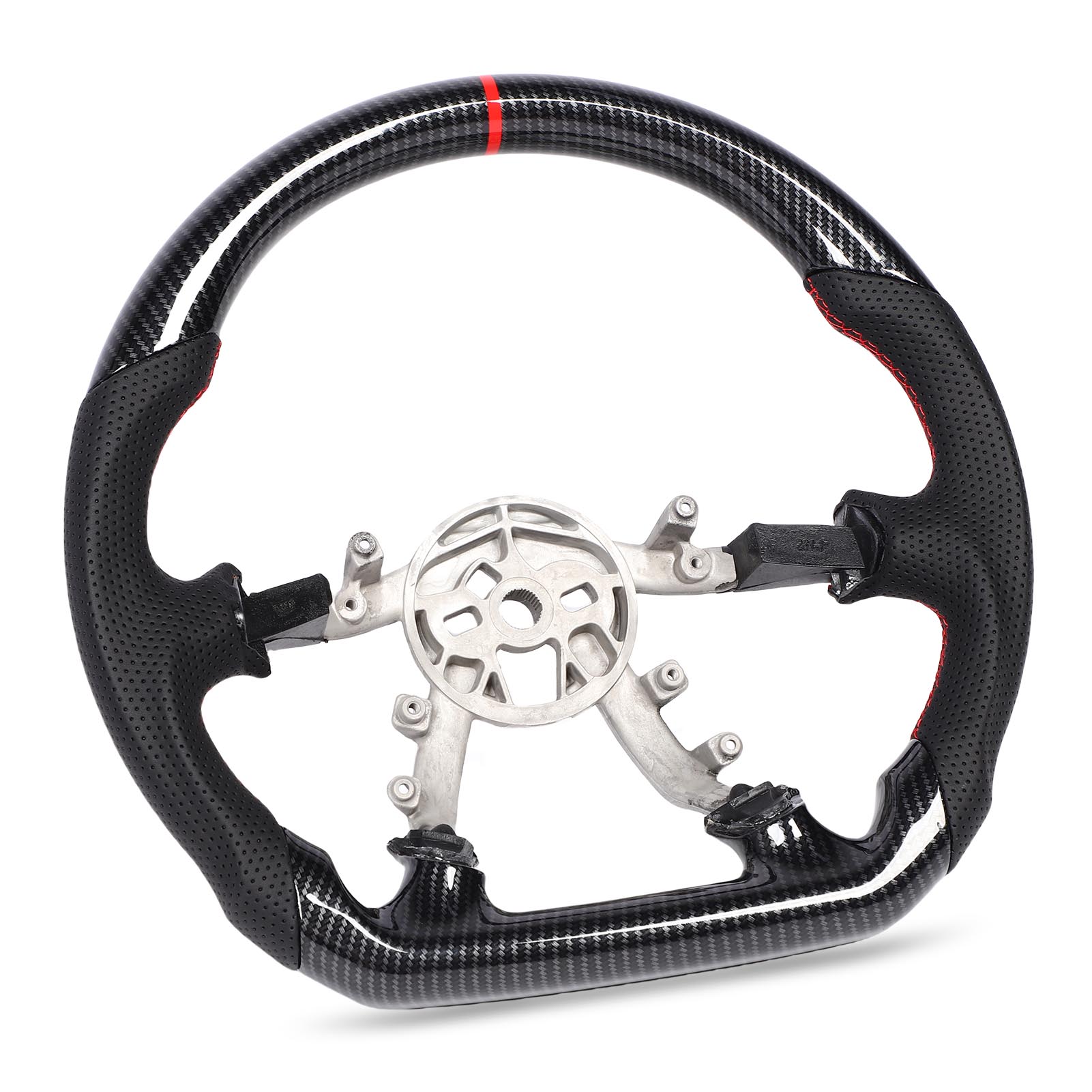 

Рулевое колесо в стиле гидродип под карбон, перфорированная кожа с красной строчкой, замена для C5 1997 2004