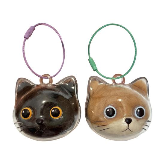 Dog Hair Collector Keychain Charm Memorial Storage Box Transparent Bottle Pet Cat Hair Storage Portable Memory Capsule