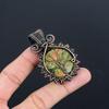 Tree Of Life Unakite Pendant, 999 Copper Wire Wrapped Jewelry, Gemstone Jewelry Pendant, Handmade Wedding Gift Jewelry