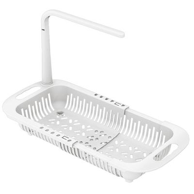 Cestello di scarico Multi-foro Forte portante Estensibile Asta staccabile Lavello retrattile Mensola Cesto per lavaggio verdure Gadget da cucina
