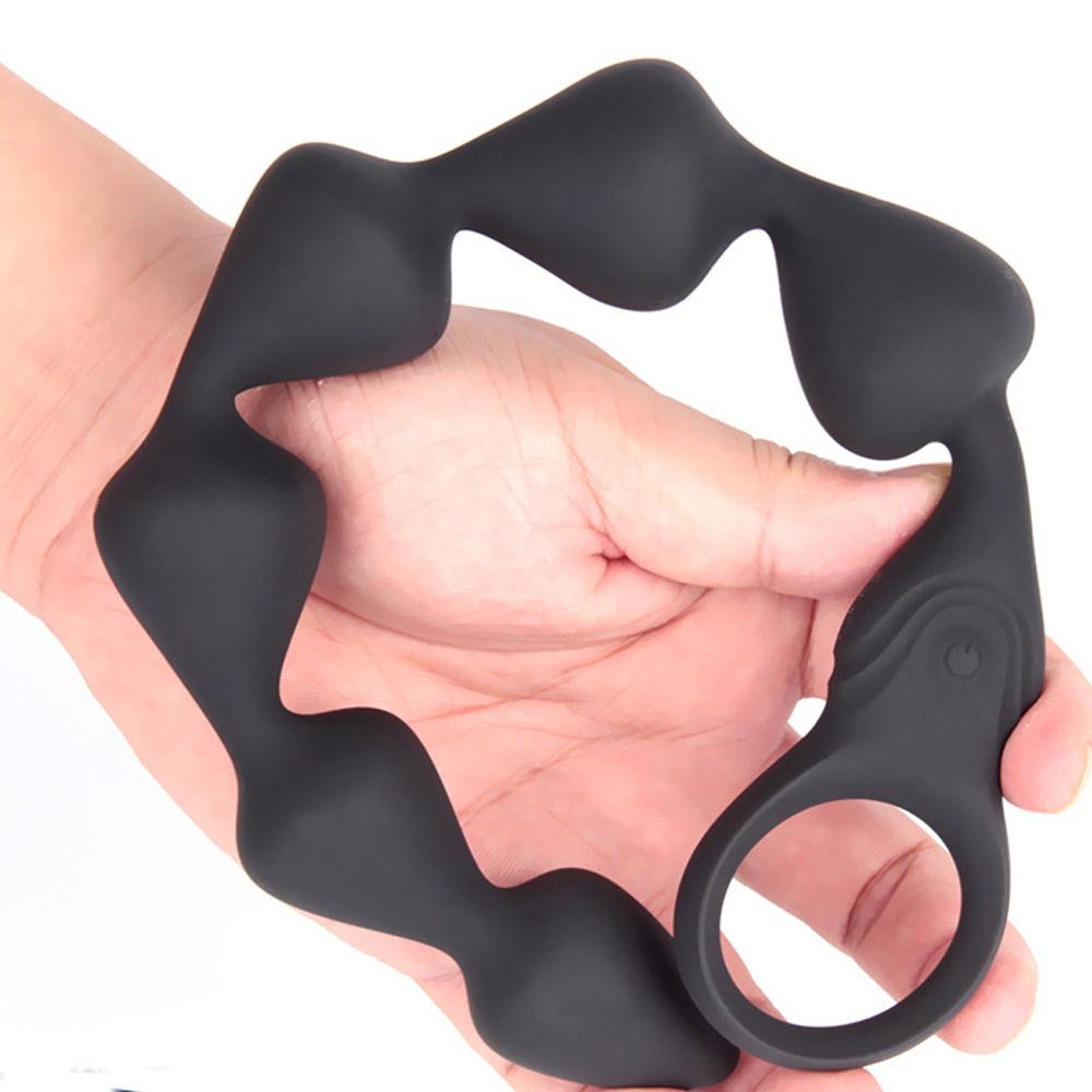 Male Sex Toys Anus Plugs for Men and Women Anus Beads Prostate Massager, Waterproof Silicone 3 Vibrating Motor G Spot Stimulator Adult Male Sex Toys