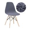 Velvet And Polar Fleece Fabric Shell Chair Cover Stretch Scandinavian Chair Covers Dining Seat Cover For Hotel Home Living Room