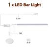 COB LED Strip Light for Under-Cabinet, Closet, Display Case, and Shelving; Dimmable Touch Sensor (Works Through Wood)